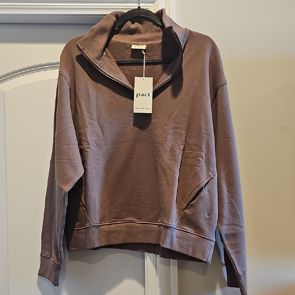 Pact Women's Deep Taupe Sweater